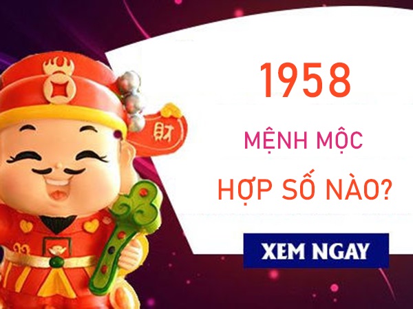 Mệnh Mộc 1958 hợp số nào khai vận hanh thông?