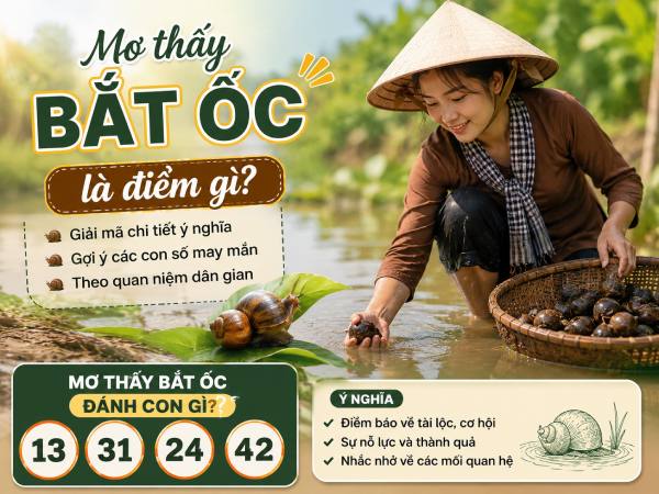 Mơ thấy bắt ốc là điềm gì? Giải mã theo từng trường hợp