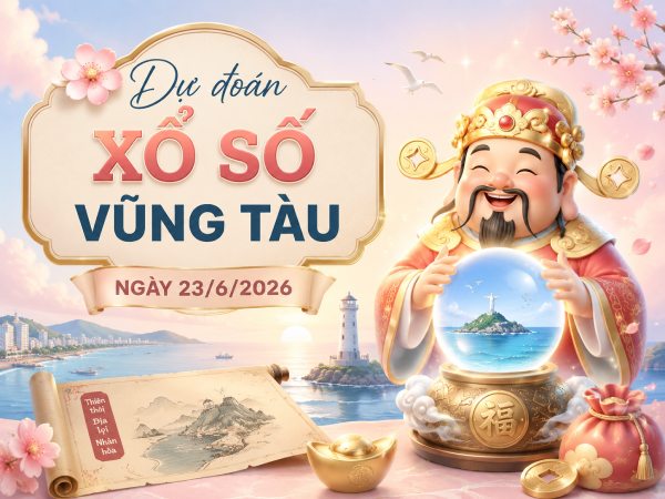 Dự đoán XSVT ngày 23/6/2026 thứ 3 thần tài hôm nay