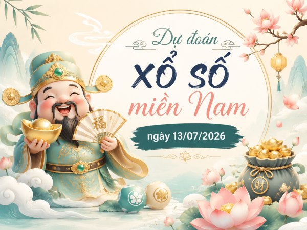 Dự đoán XSMN 13/7/2026 – Dự đoán miền Nam thứ 2 thần tài